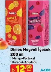 DİMES MEYVE SUYU 200 ML